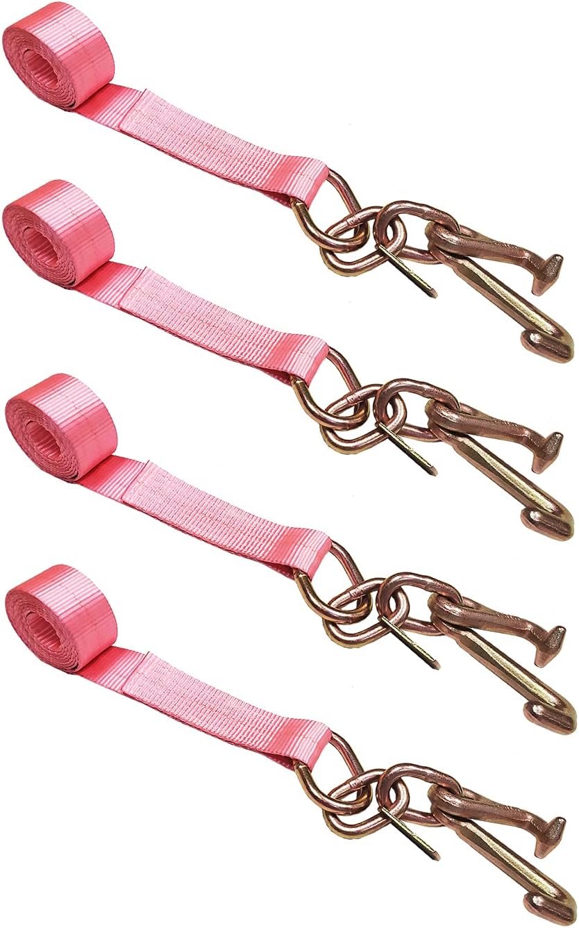 2 x 10' Car Straps Tie Down Set 4 Pack Blue X639