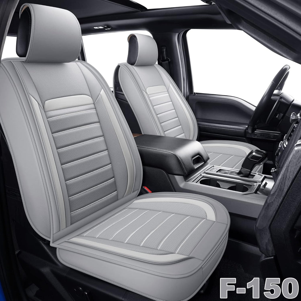 Faux Leather Car Seat Covers Front Pair I3653
