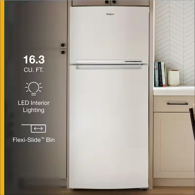 Built-In Top Freezer Refrigerator in White P82884