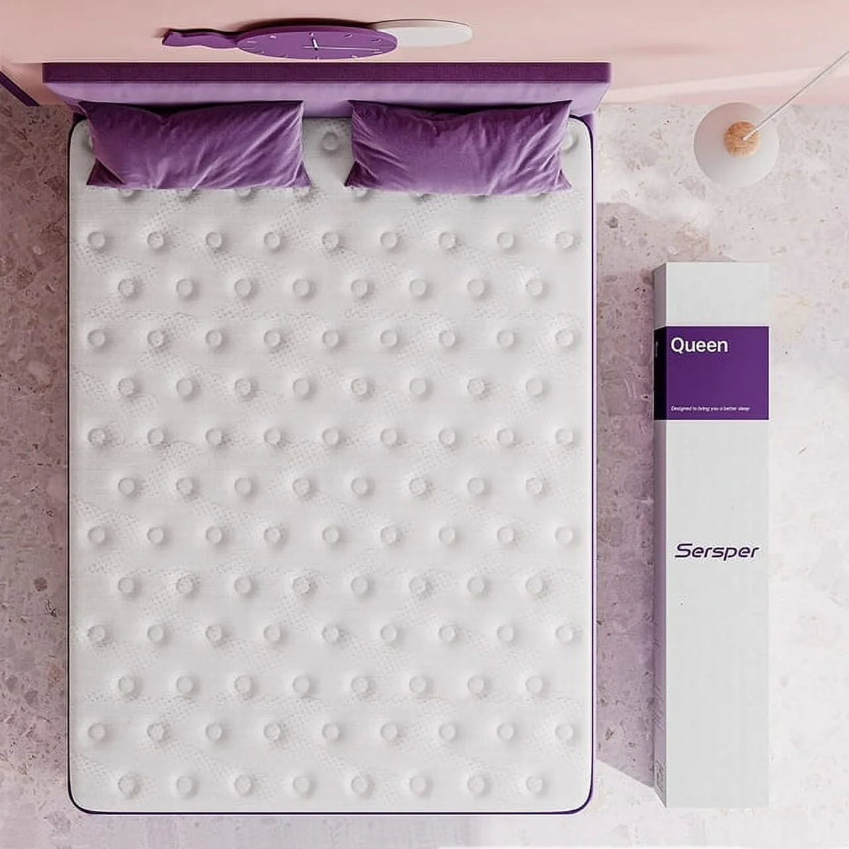 Full Size 10 inch Pillow Top Memory Foam Mattress T6411