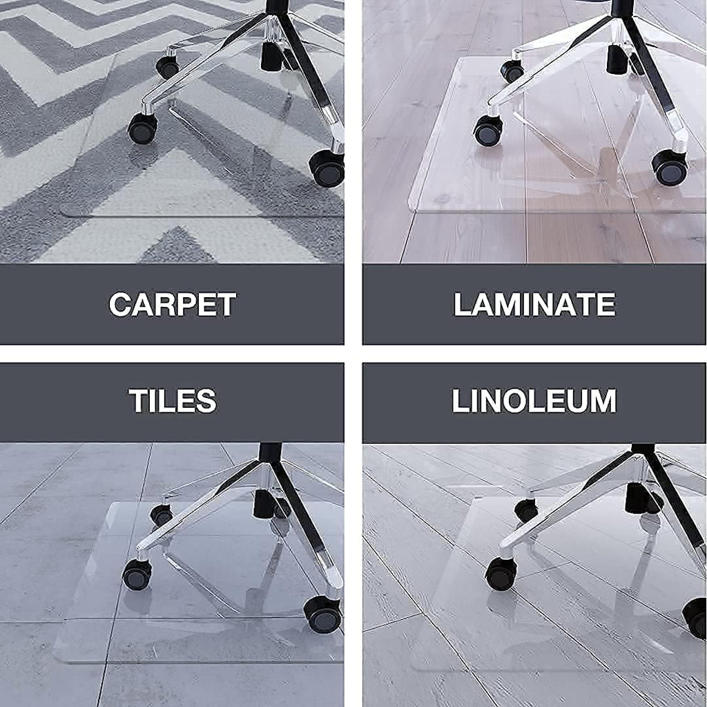 Tempered Glass Office Chair Mat 36x48 V660