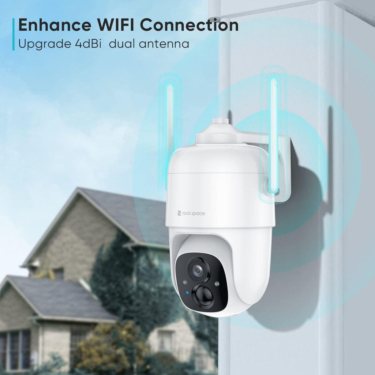 Wireless Outdoor Security Camera 1080P PTZ E416701