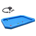 Large Inflatable PVC Square Swimming Pool 23x23x1.8ft B805