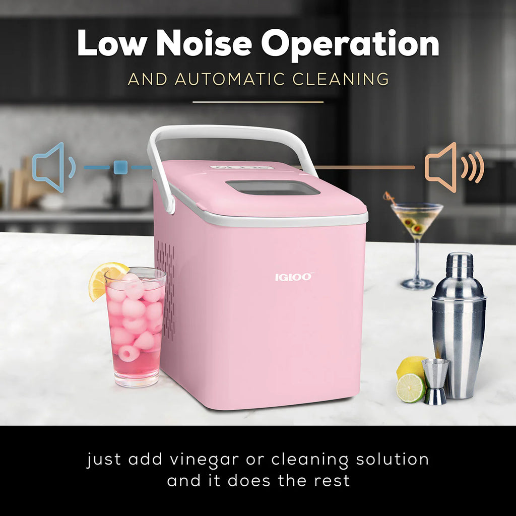 Pink Portable Countertop Ice Maker Machine T97238