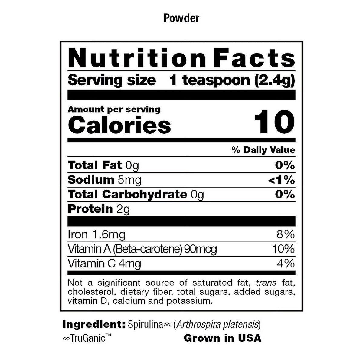 Spirulina Powder 5.25 oz Y814