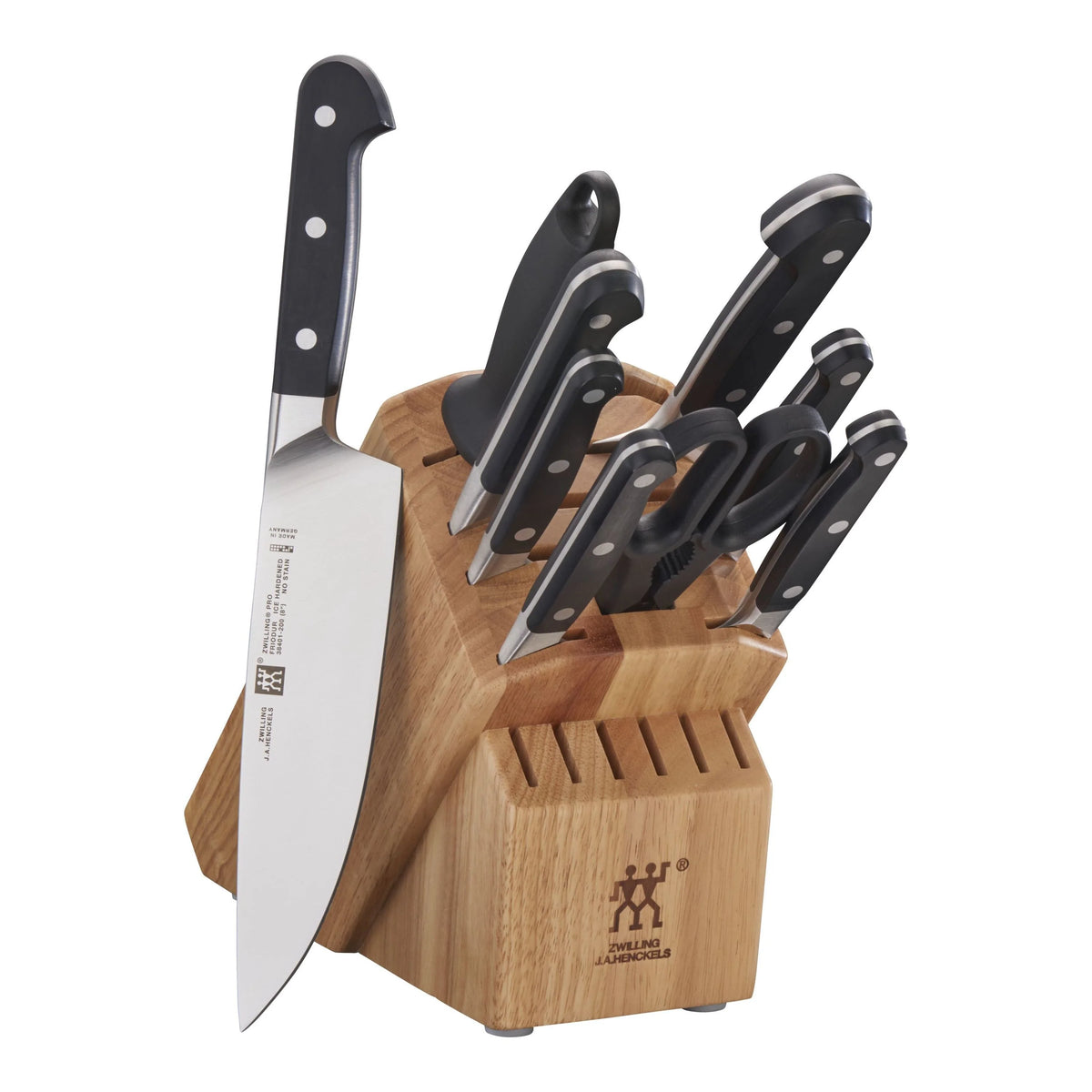 10 Pc Knife Set with Rubberwood Block G21686