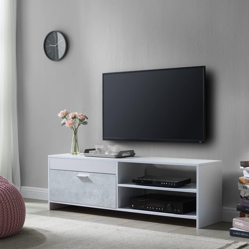 Black TV Cabinet with Storage Drawers Y3269