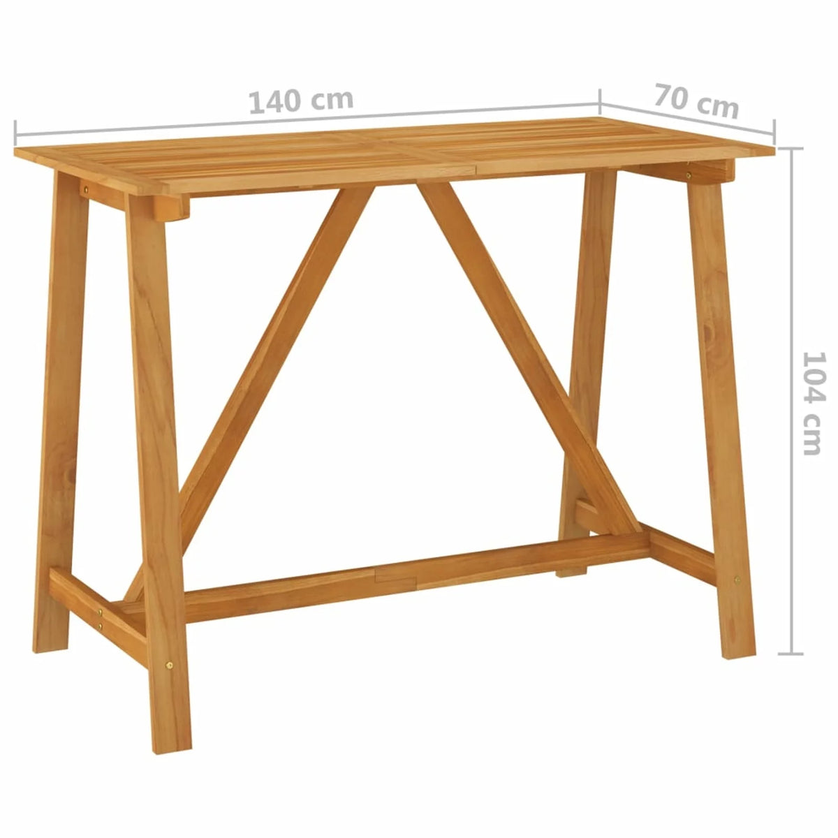 Acacia Wood Counter Height Bar Table S825778