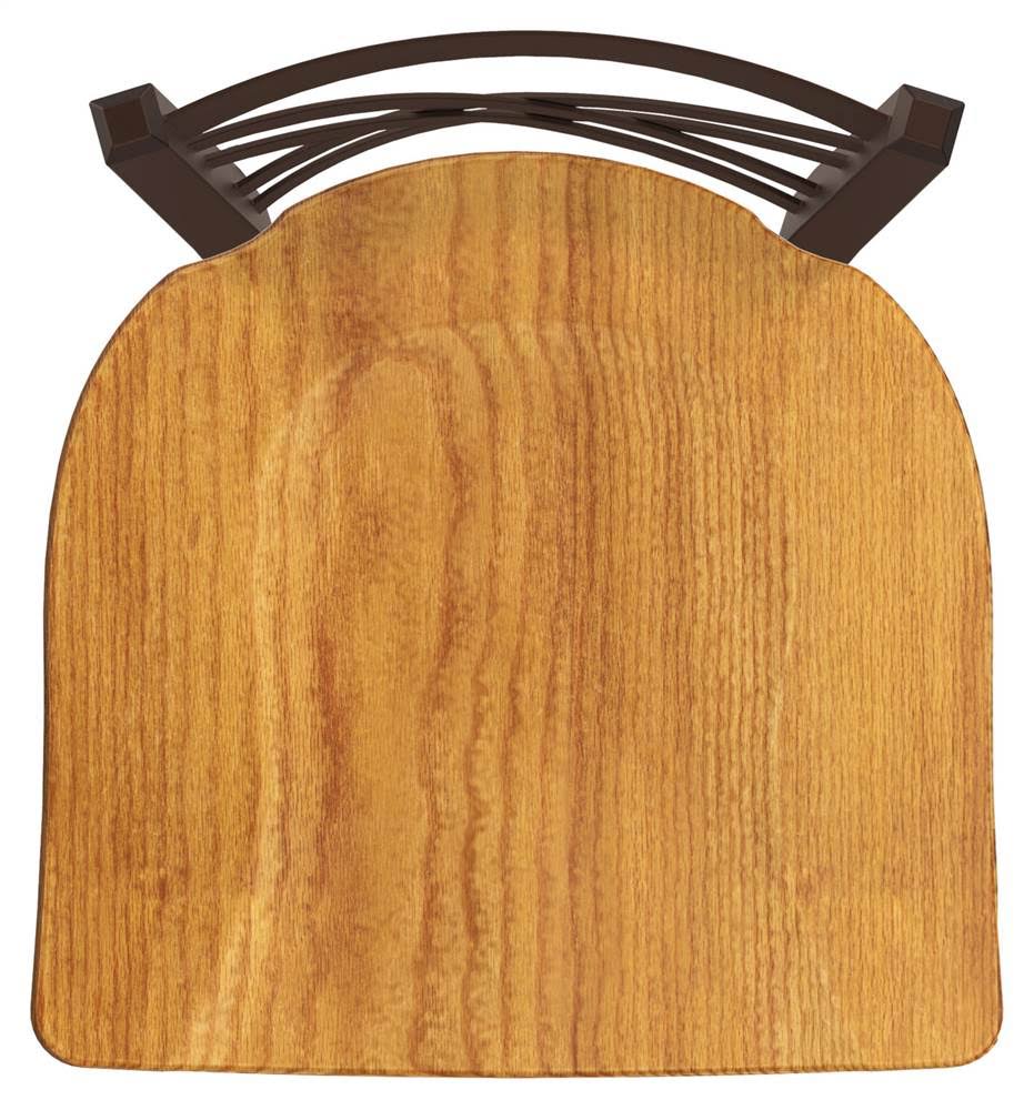 Bronze Chair with Medium Oak Seat Y4979