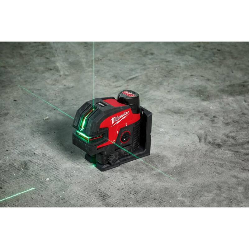 12-Volt Cordless Green Cross Line Laser Kit with Tripod S99856