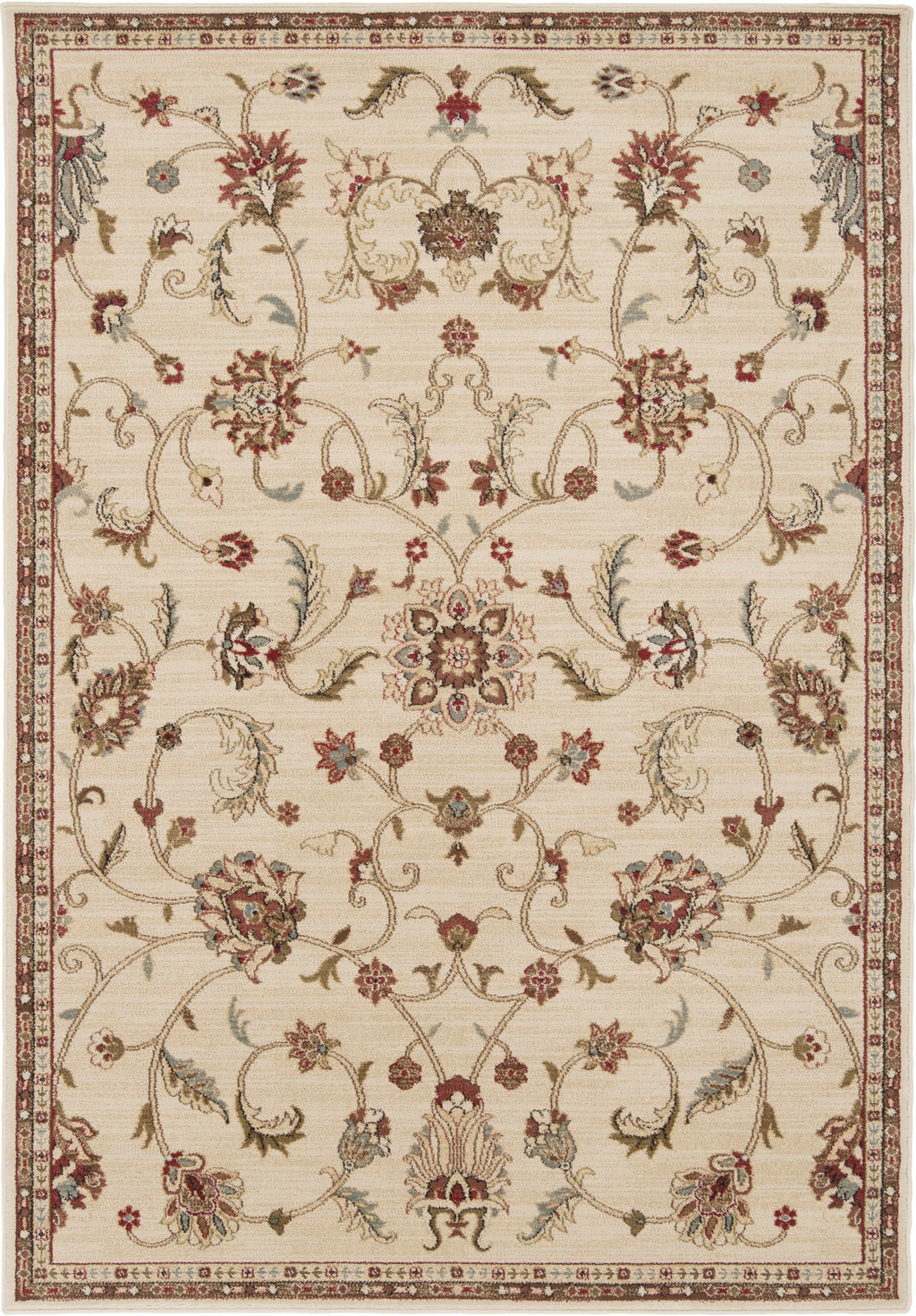 Black Beige Orange Area Rug Y862
