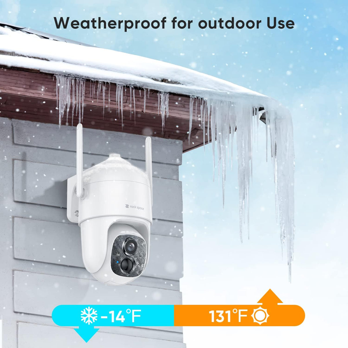 Wireless Outdoor Security Camera 1080P PTZ E416701
