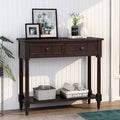 Console Table with Two Drawers and Bottom Shelf J928