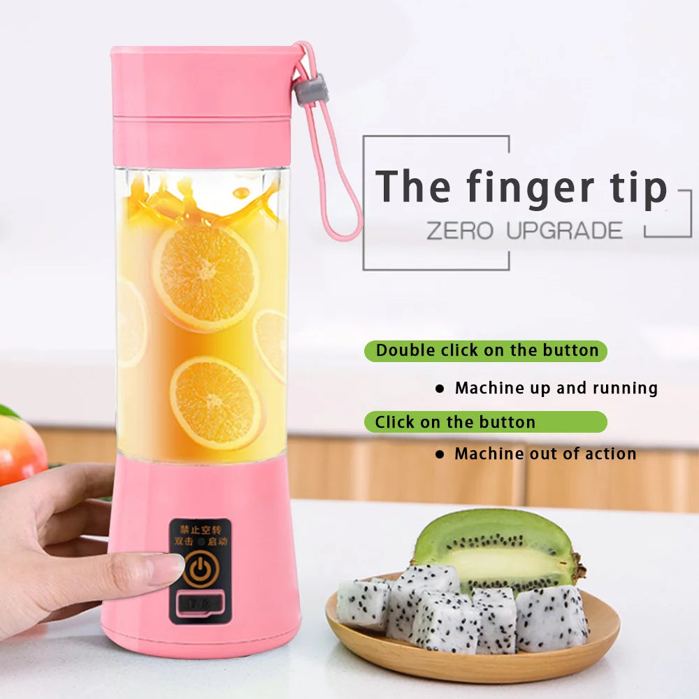Portable Mini Blender with USB Rechargeable Batteries, Pink Z5574