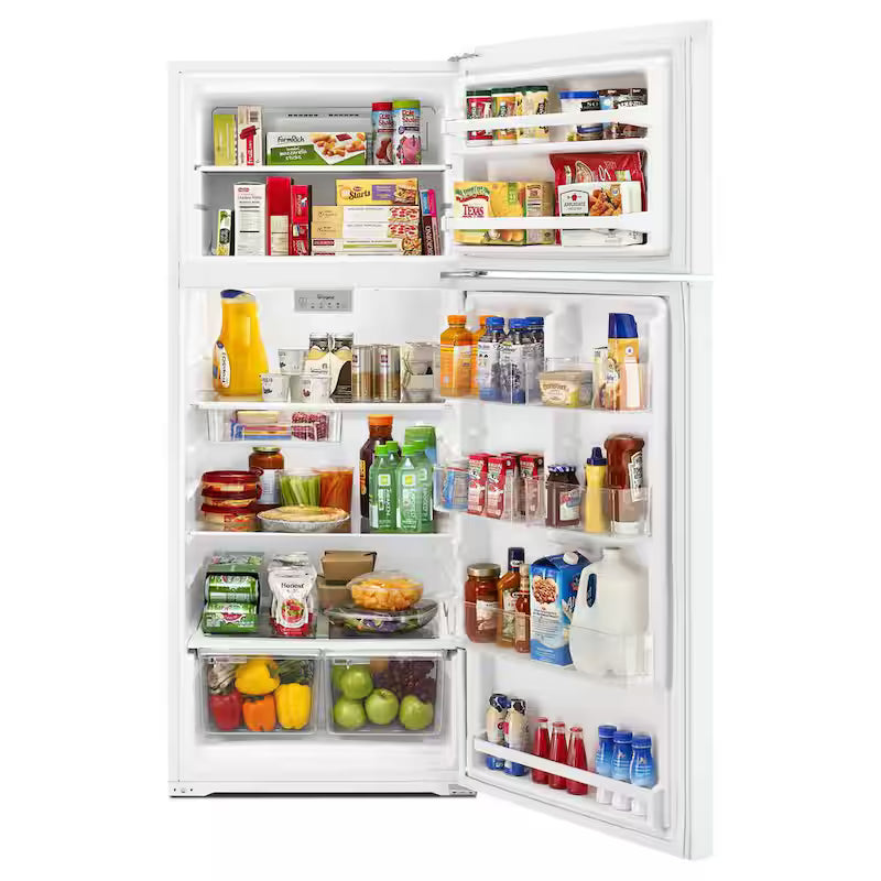 Built-In Top Freezer Refrigerator in White P82884