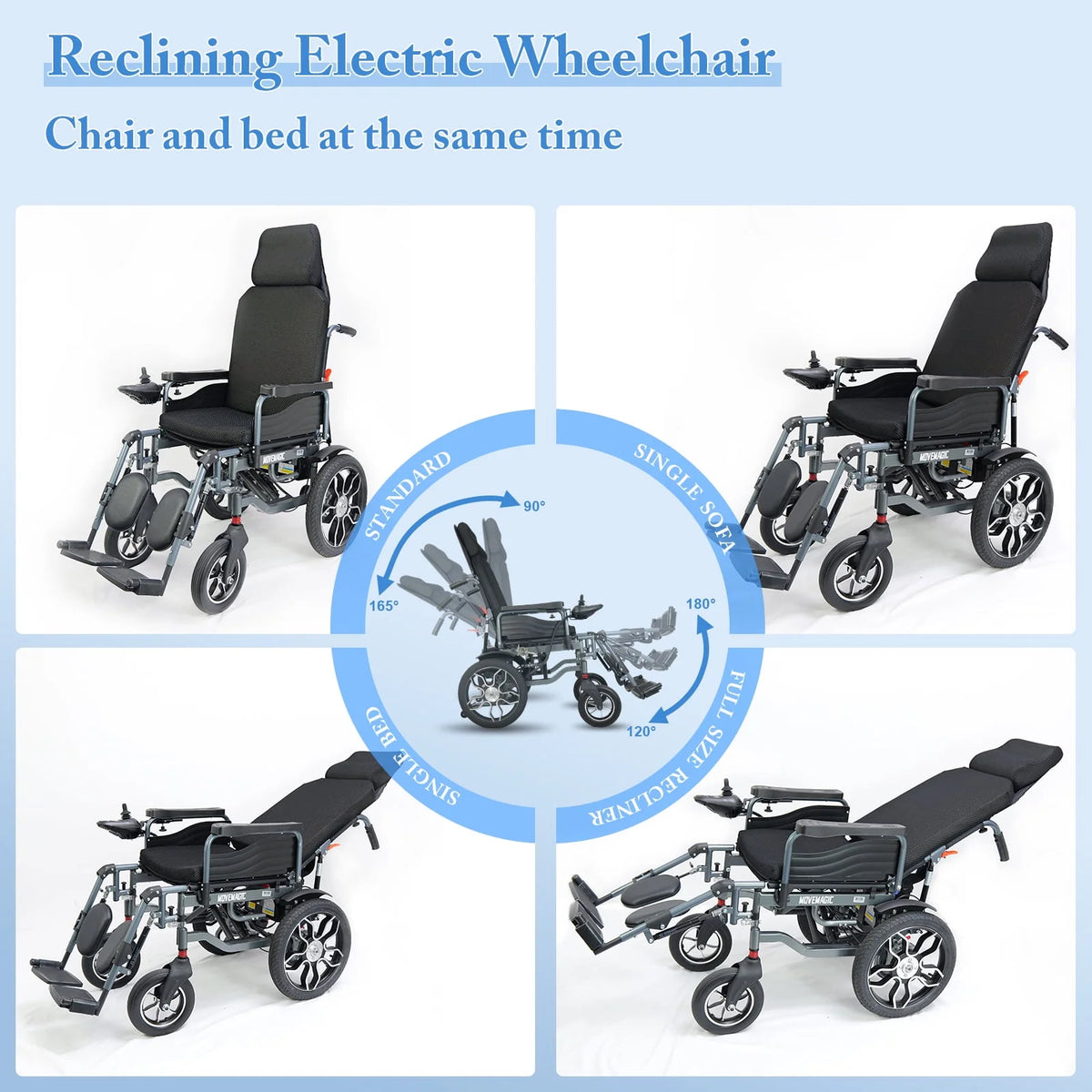 Electric Wheelchairs 25 Miles Lightweight Folding Power Wheelchair Aluminum E20130