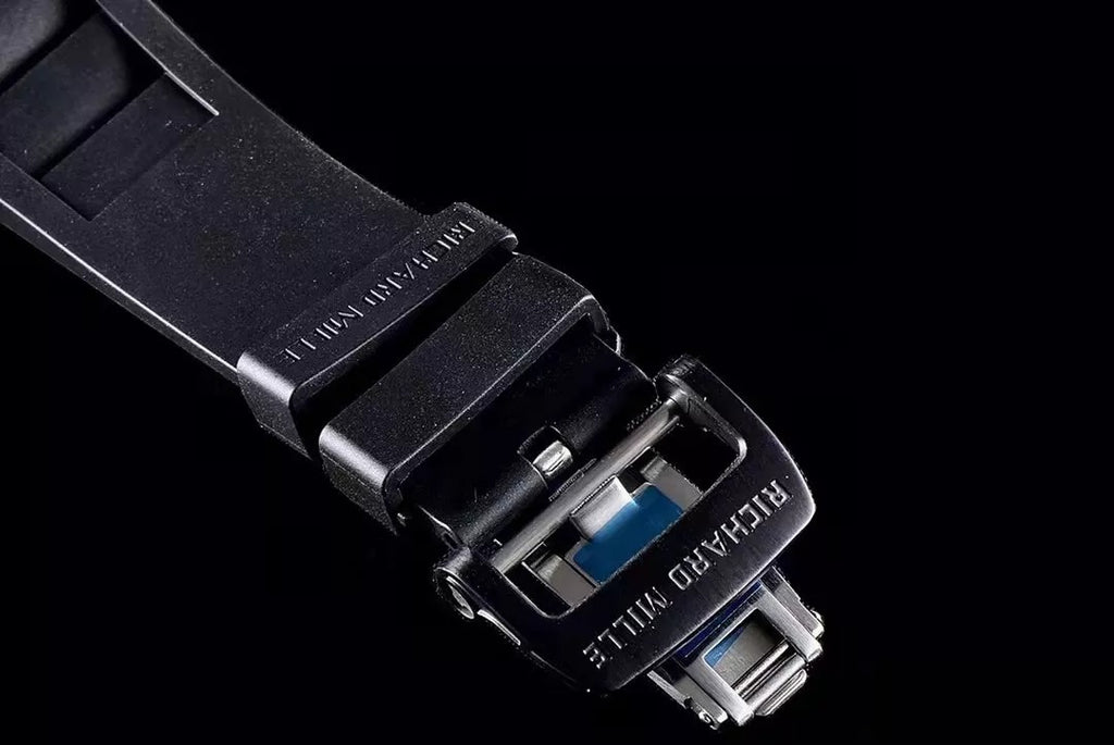 Black Bezel Red Markers Black Rubber Strap X2390