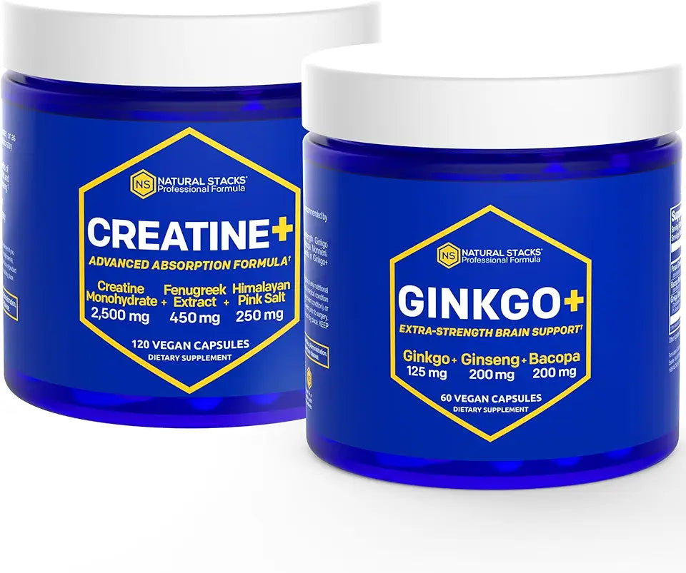 Ginkgo Biloba + Creatine Monohydrate 180 Capsules Y720