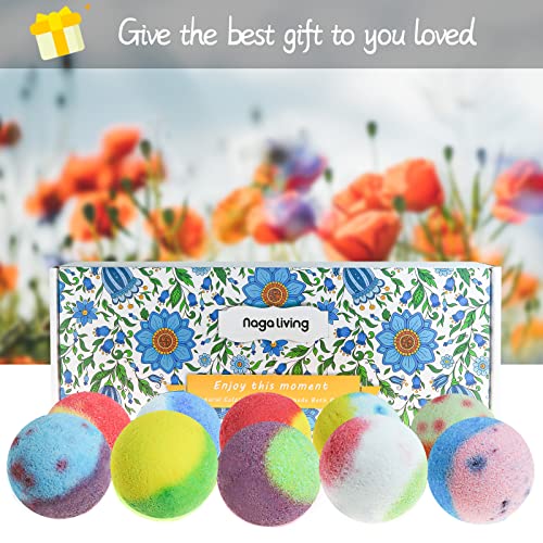 Bath Bombs Gift Set, 10 Organic Bubble Bombs D212305