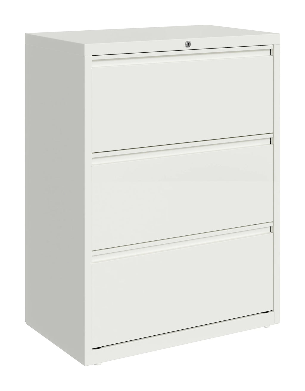 30 Inch Wide 3 Drawer Metal Lateral File Cabinet White E862