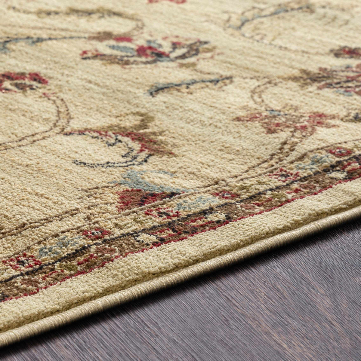 Black Beige Orange Area Rug Y862