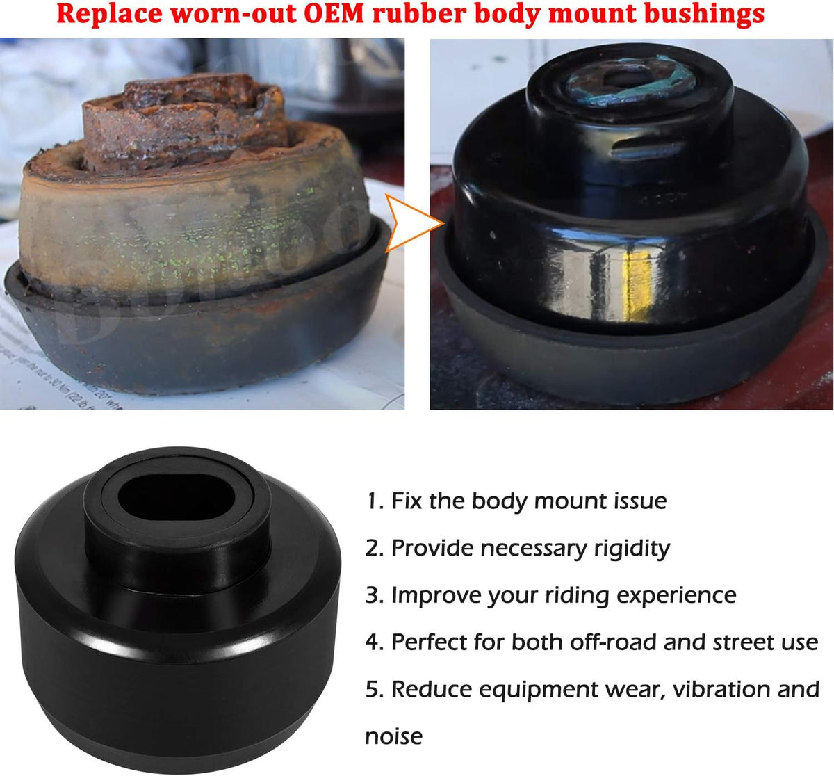Body & Cab Mount Bushing Kit 16 Pcs Pack of 2 B183482