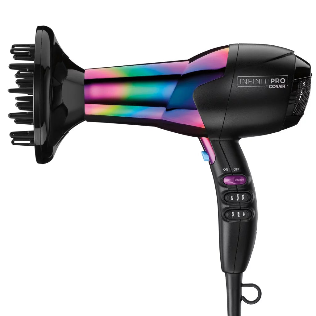 Rainbow Hair Dryer with Concentrator and Diffuser Q18714