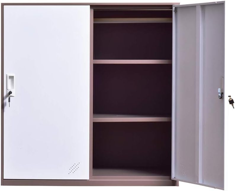 Blue Small Office Storage Locker Cabinet Q868951