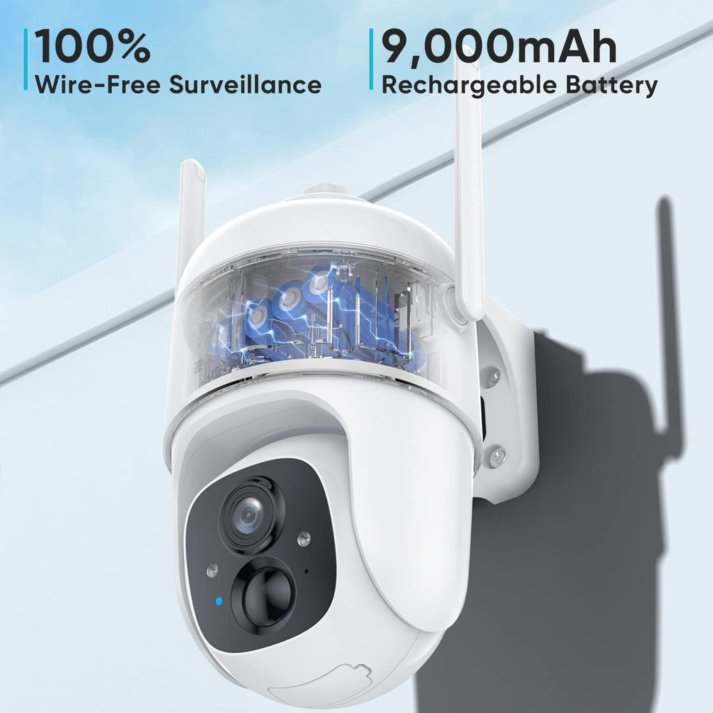 Wireless Outdoor Security Camera 1080P PTZ E416701