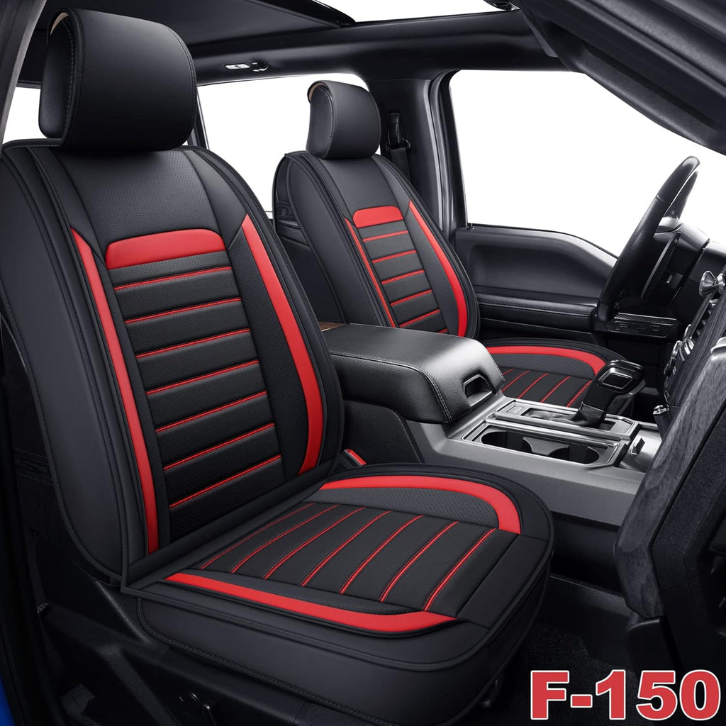 Faux Leather Car Seat Covers Front Pair I3653