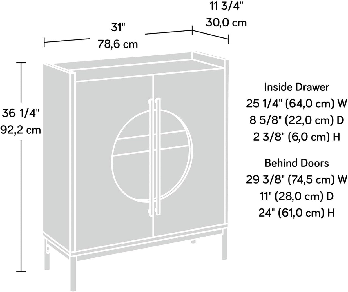 Accent Storage Cabinet Pearl Oak Finish D442