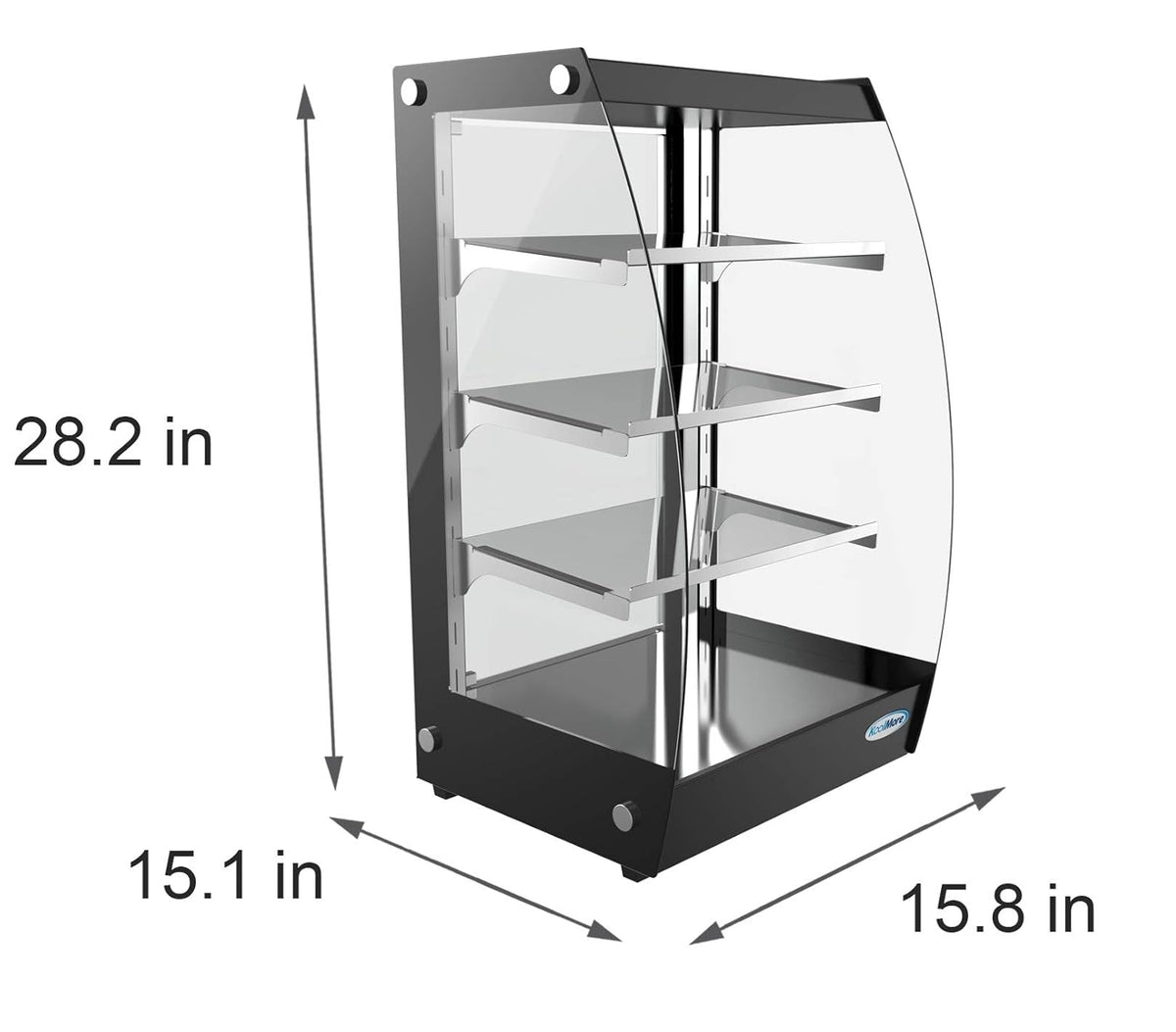 Commercial Glass Bakery Display Case 4 Tier with LED Lighting C391676