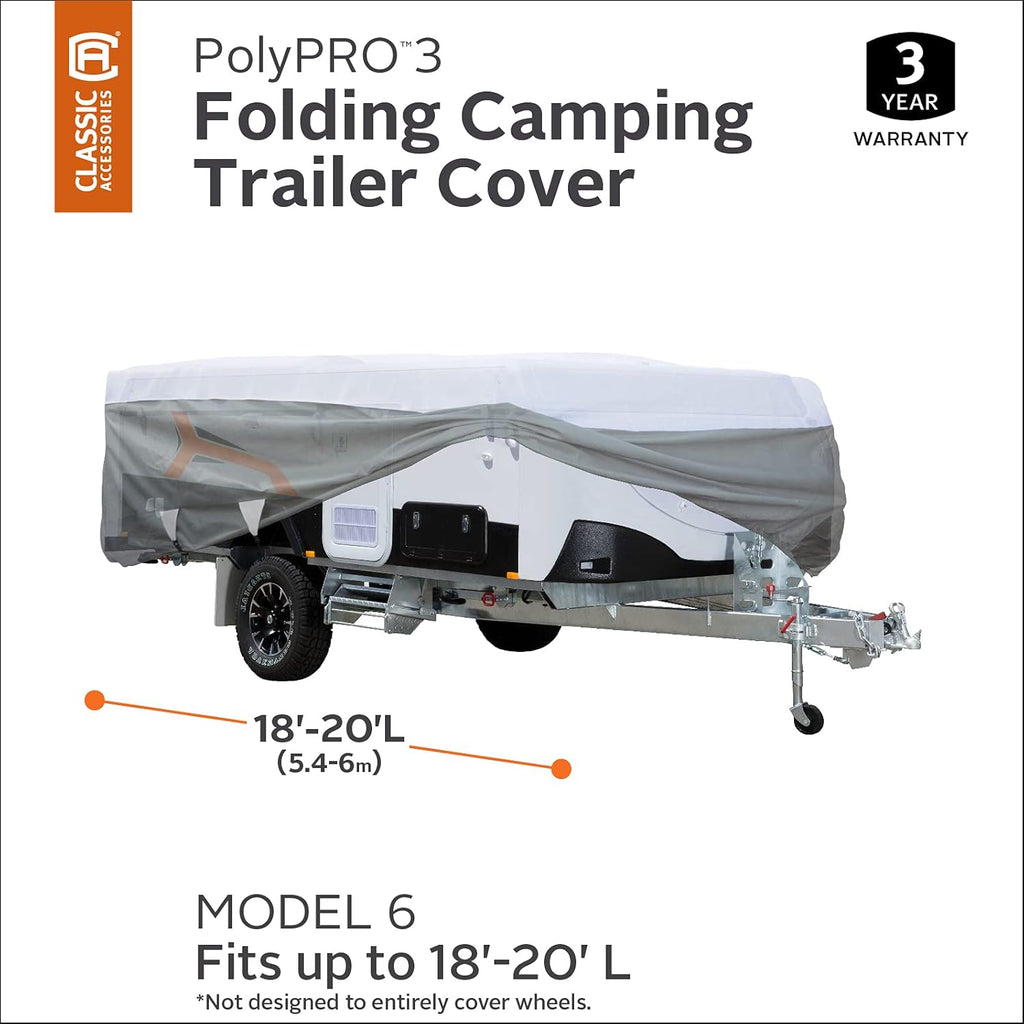 Grey Pop-Up Camper Trailer Cover L68698