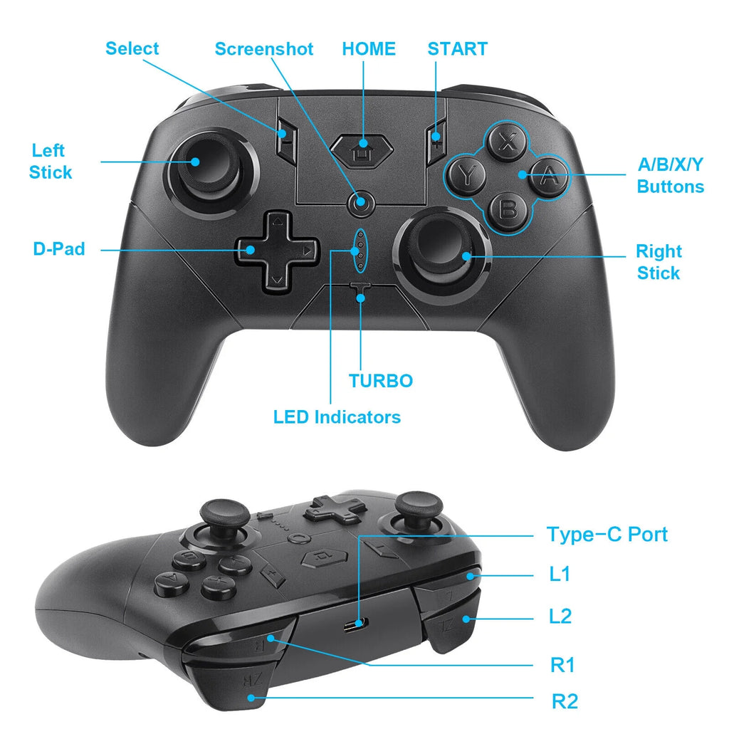 Wireless Game Controller Black E554301