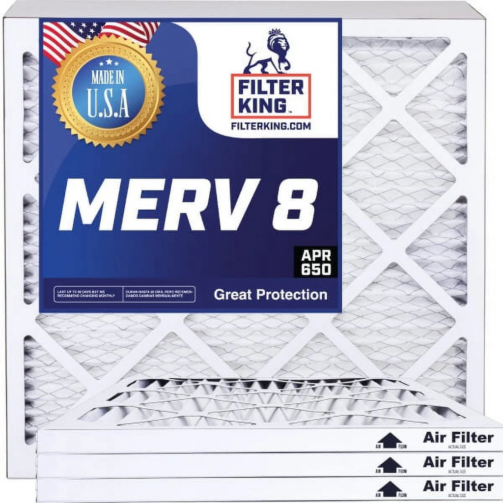 21.5x66x1 MERV 8 Pleated HVAC Air Filter 4-Pack V4295