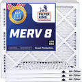 21.5x66x1 MERV 8 Pleated HVAC Air Filter 4-Pack V4295