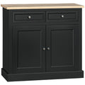 Black Sideboard Buffet Cabinet with 2 Drawers E936676