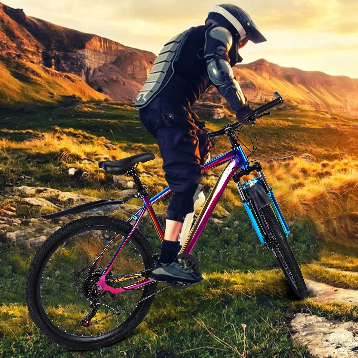 27.5-inch 21-speed Dual Disc Brakes Mountain Bike U442