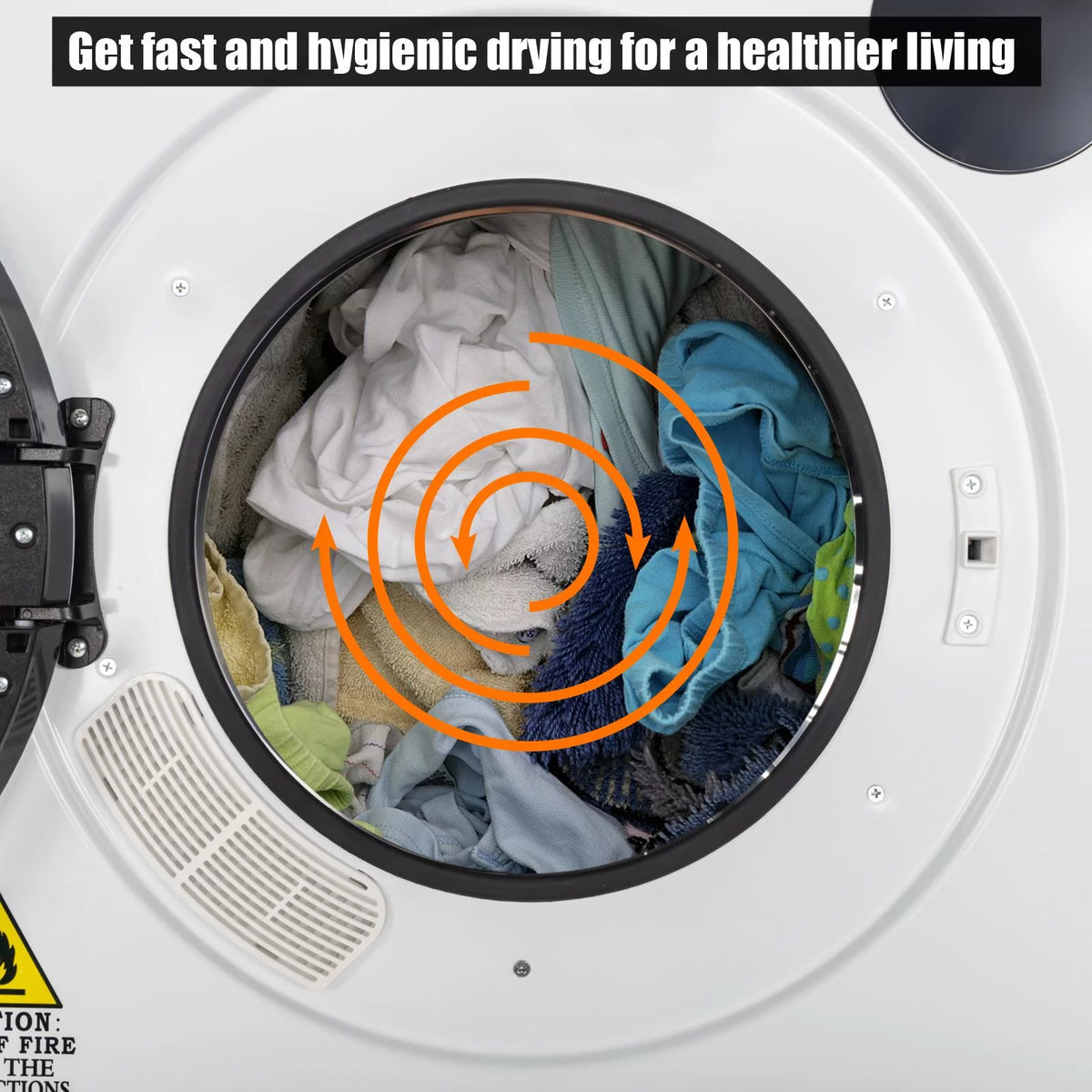 3.5 cu. ft. Portable Electric Stainless Steel Dryer T374027