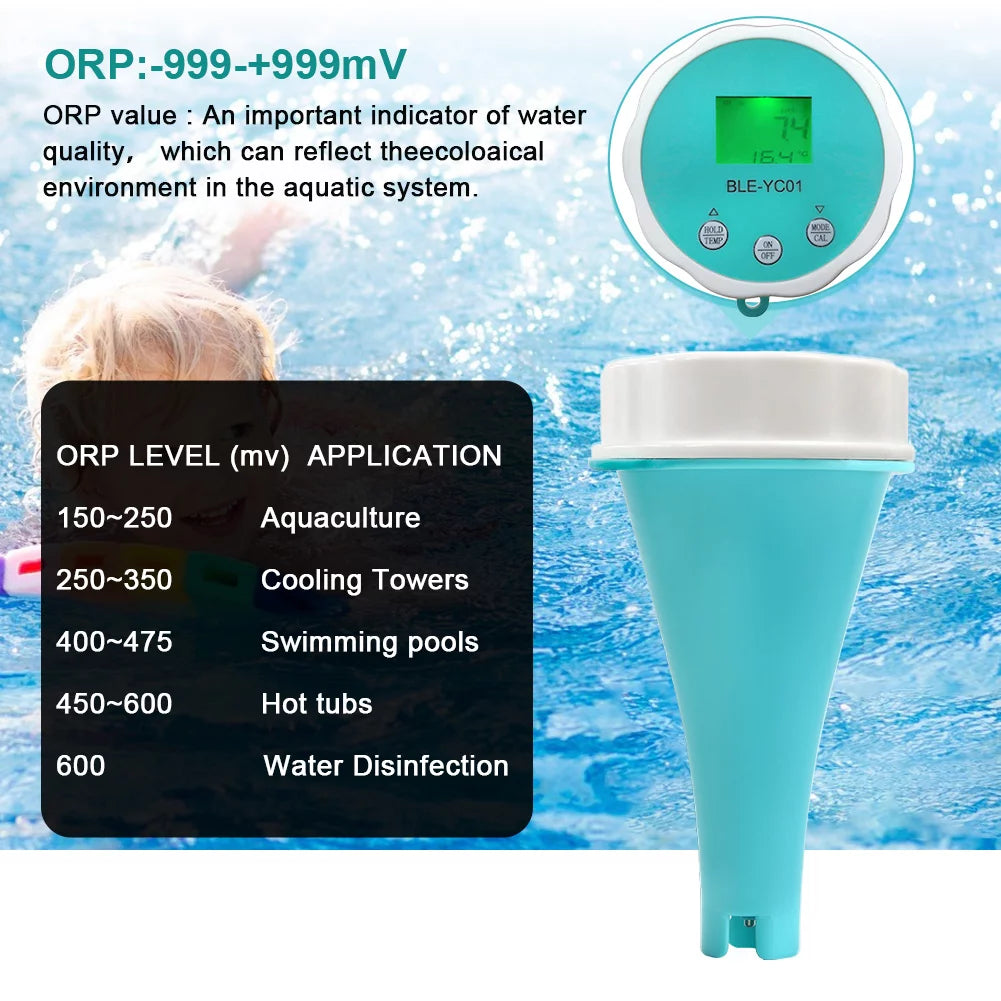 Portable 6 In 1 Water Quality Tester LCD S494874