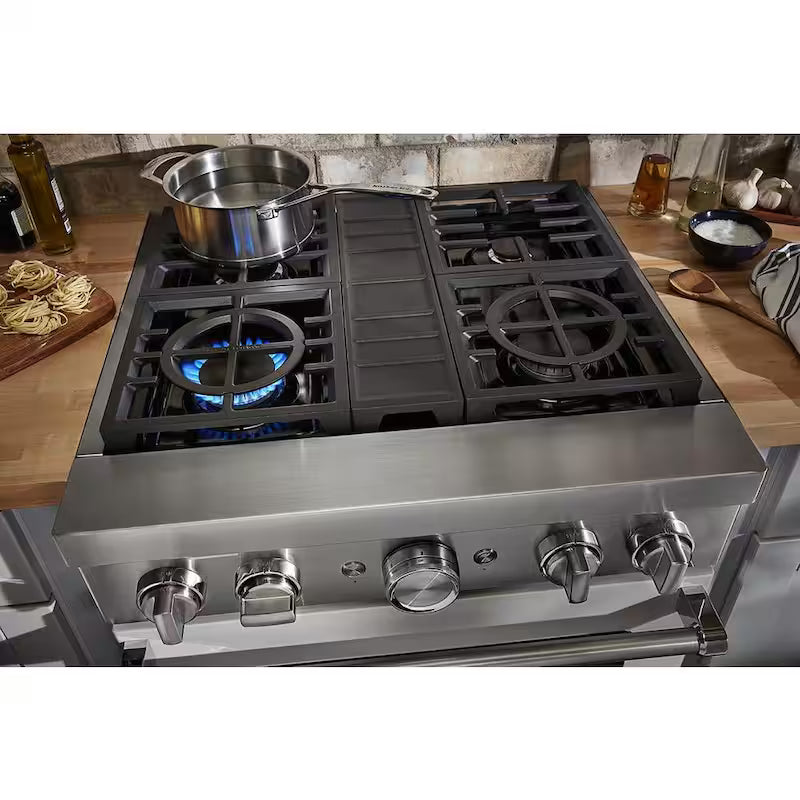 4 Burner Dual Fuel Freestanding Smart Range D43850