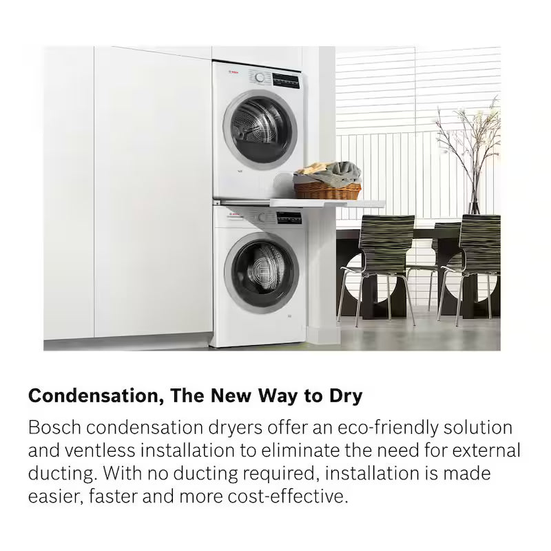 White 4 cu. ft. Electric Ventless Compact Dryer I1199