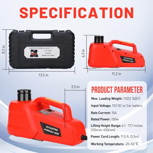 5 Ton 12V Electric Hydraulic Car Jack Kit E192