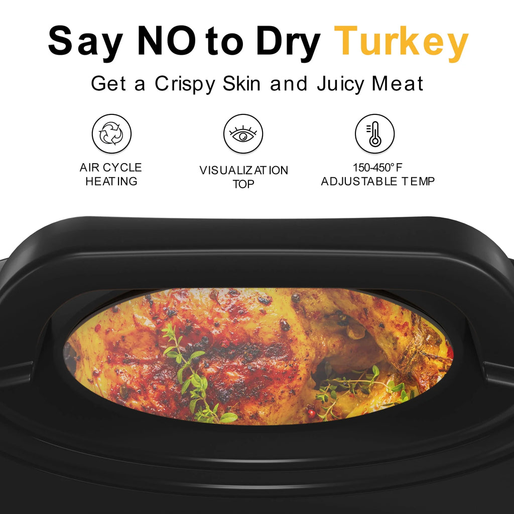 24 Quart Electric Roaster Oven with Self-Basting Lid O40335