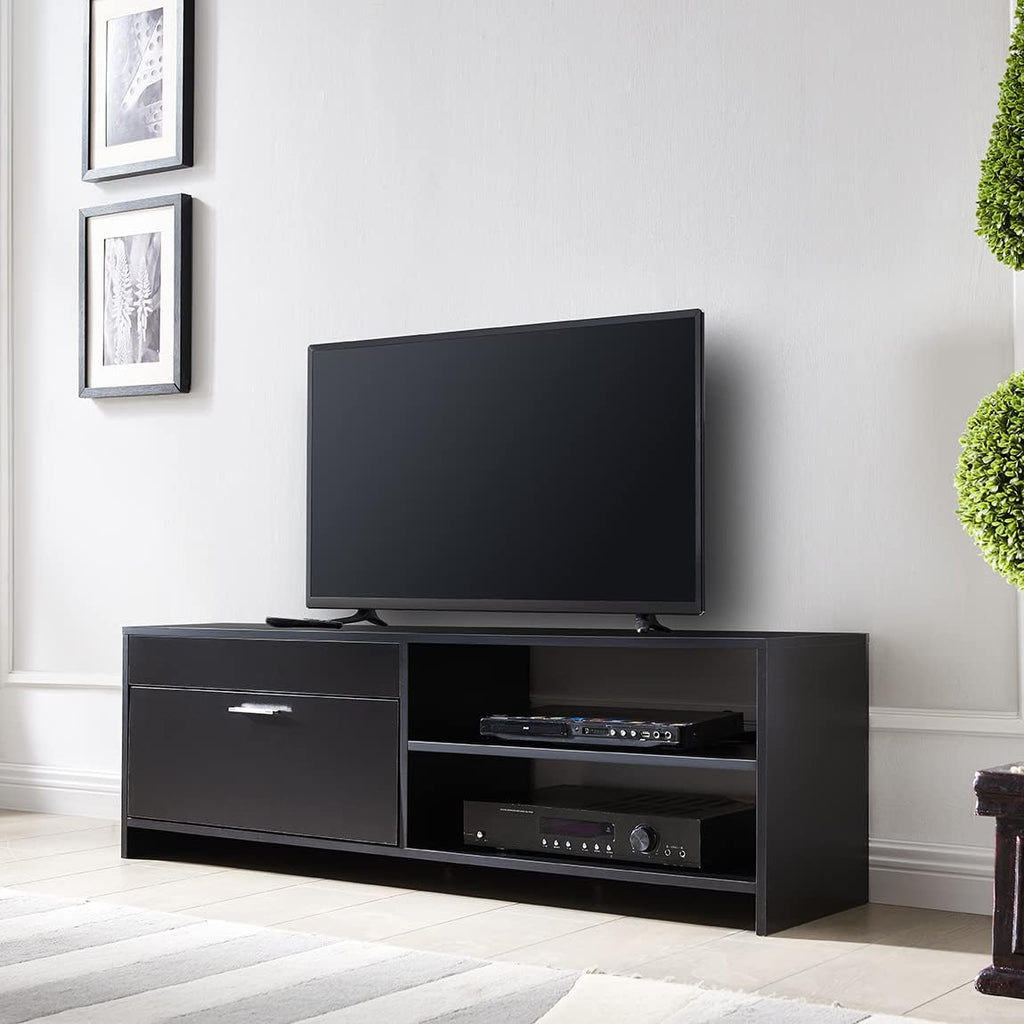 Black TV Cabinet with Storage Drawers Y3269