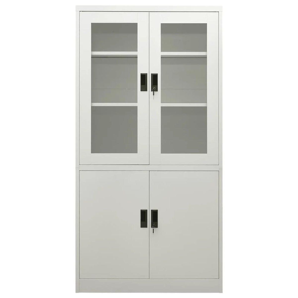 Light Gray File Storage Cabinet with 3 Adjustable Shelves J269226