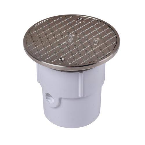 PVC Adjustable Cleanout with Cast Nickel Cover G789