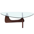 Modern Triangle Coffee Table Solid Wood L527235