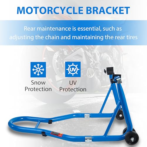 Blue Motorcycle Rear Wheel Lift Stand I477
