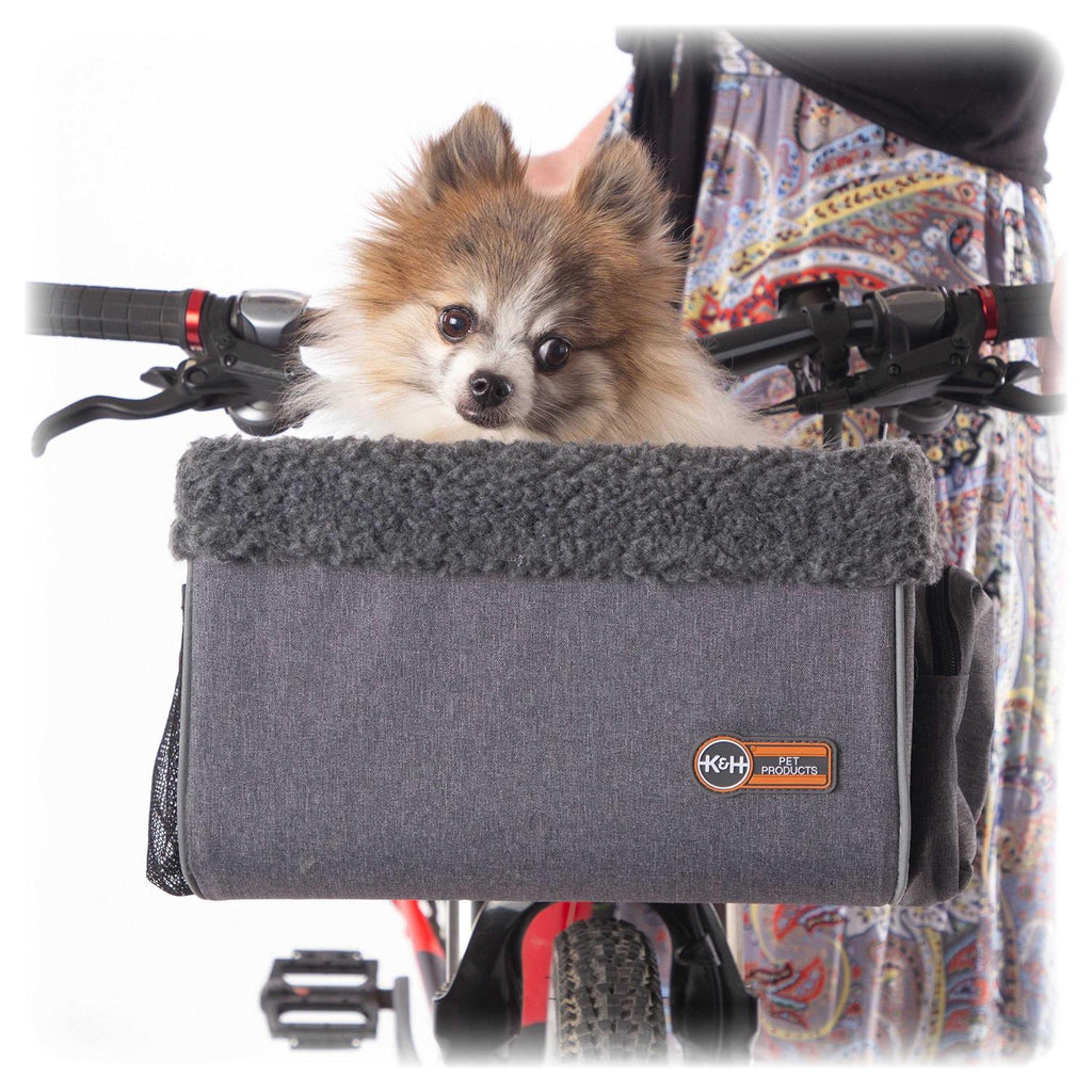 Gray Pet Travel Bike Basket H67309
